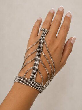 Finger chain ring and bracelet